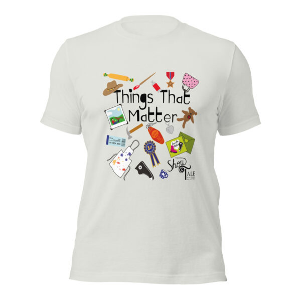 Show & Tales: Things That Matter Unisex T-shirt (white/silver) - Image 3