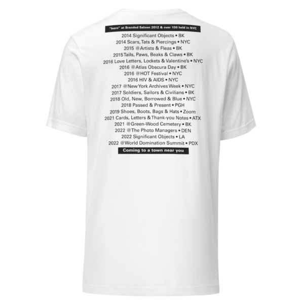 Show & Tales: Things That Matter Unisex T-shirt (white/silver) - Image 4